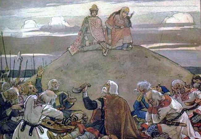 Viktor Vasnetsov Commemorative feast after Oleg, Germany oil painting art